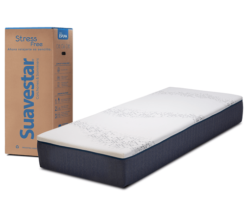 COLCHÓN SUAVESTAR STRESS FREE 0.80X1.90 M ROLLPACK