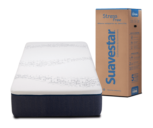 COLCHÓN SUAVESTAR STRESS FREE 0.80X1.90 M ROLLPACK