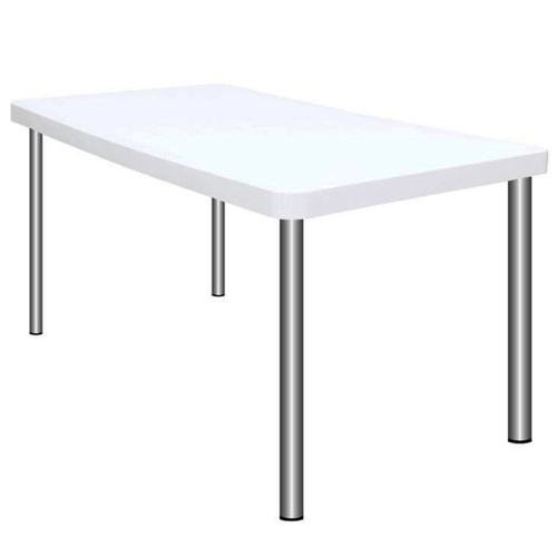 MESA GARDEN LIFE TOKIO PATAS METÁLICAS BLANCA F427000