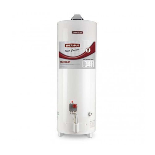 TERMOTANQUE SHERMAN MULTIGAS 50 LTS TPGP050MSH13