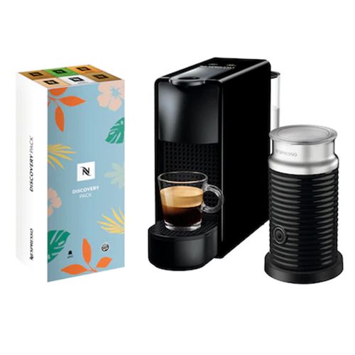 CAFETERA NESPRESSO ESSENZA MINI BLACK + AEROCCINO