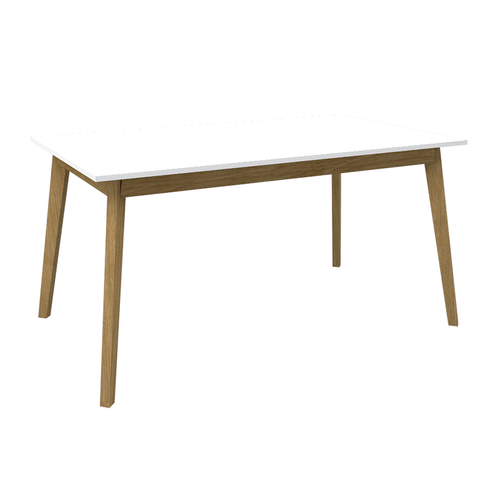 MESA ARTICA PERGAMINO MUEBLES 1.50 ROBLE/BLANCO