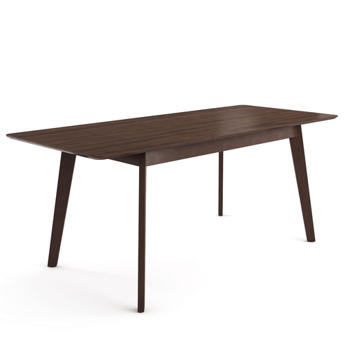 MESA HEDDA PERGAMINO MUEBLES EXTENSIBLE CASTAÑO 1.50 A 2.0