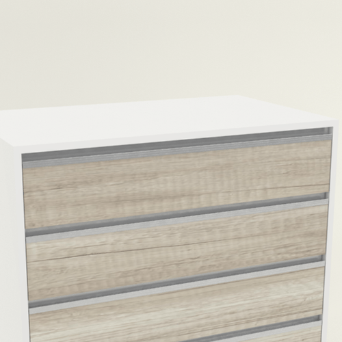MODULO BAJO CAJONERA BLANCO HELSINKI PERGAMINO MUEBLES