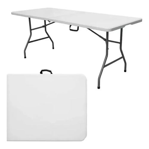 MESA PLEGABLE OUTDOORS M180 PVC BLANCO 1.80 x 74