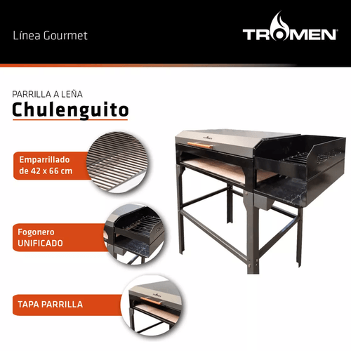 PARRILLA CHULENGUITO A LEÑA TROMEN