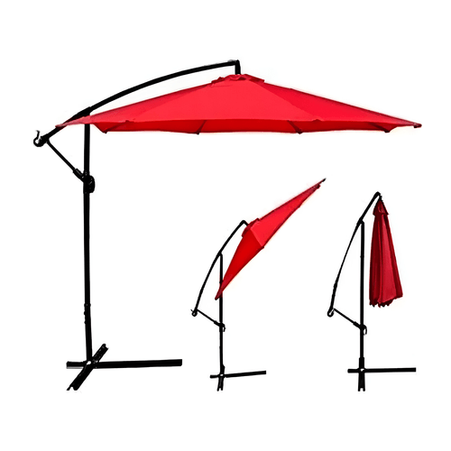 SOMBRILLA AVELINO EXCENTRICA 3 MTS ROJO
