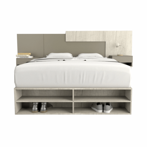 CAMA BOX MINIMAL TABLES NEVADO/GRIS ART.6442