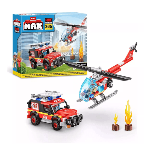 BLOQUES ZURU FIRE STATION MAX CITY 265 PIEZAS