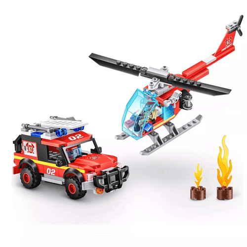 BLOQUES ZURU FIRE STATION MAX CITY 265 PIEZAS
