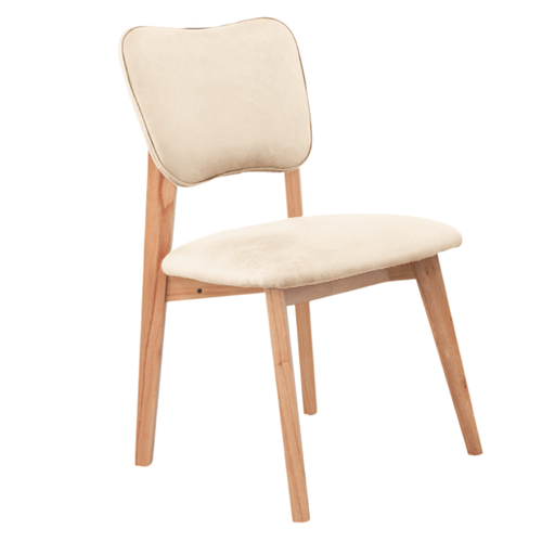 SILLA CAMPAGNOLA MUEBLES PALERMO PARAISO CON TAPIZADO MIEL