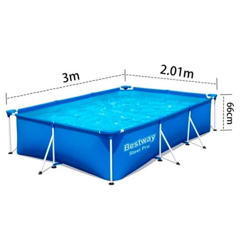 PILETA RECTANGULAR ESTRUCTURAL BESTWAY 300X201X66