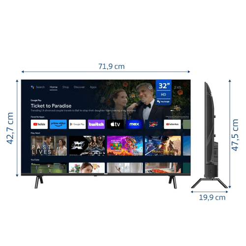 SMART TV 32" LED B3225S5A HD ANDROID