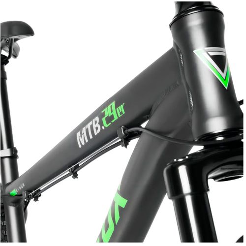 BICICLETA SILVER FOX RODADO 29 MTB 210 FIT M NEGRO/VERDE