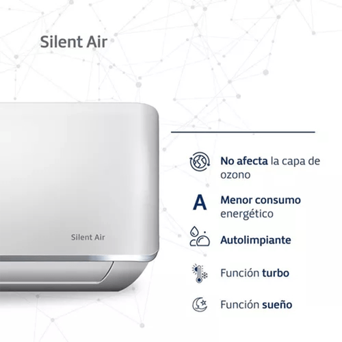 AIRE ACONDICIONADO BGH SPLIT 5200W F/C BS52WCHU SILENT AIR