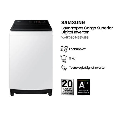 LAVARROPAS SAMSUNG WA11CG6442BW WHITE 11KG C/SUP