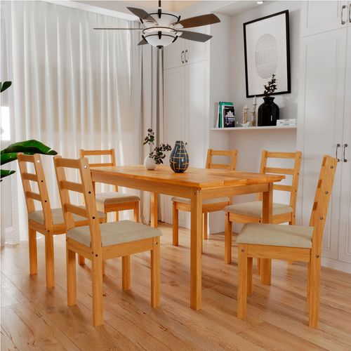 MESA ITALIA 1.60 + 6 SILLAS VERONA A40 MENEGHETTI