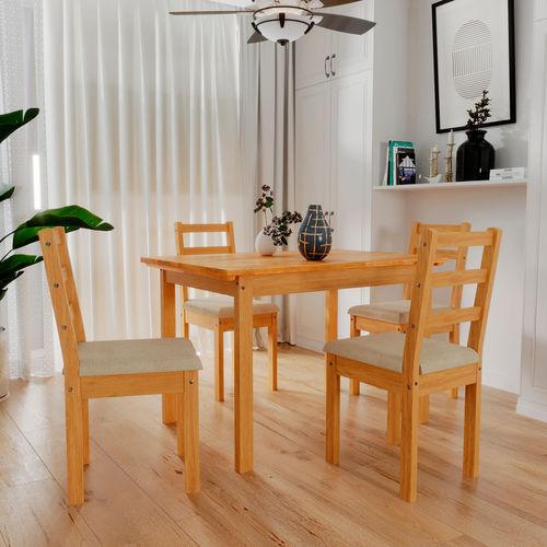 MESA ITALIA 1.20 + 4 SILLAS VERONA A40 MENEGHETTI