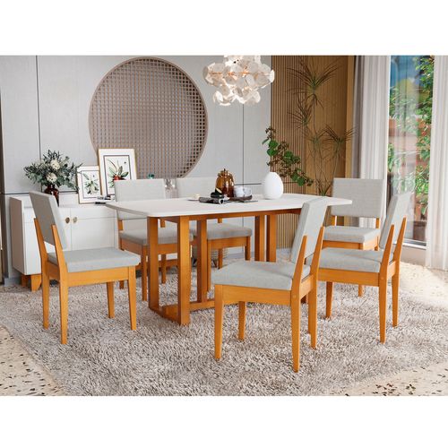MESA FILADELFIA 1.70 + 6 SILLAS MIAMI MENEGHETTI