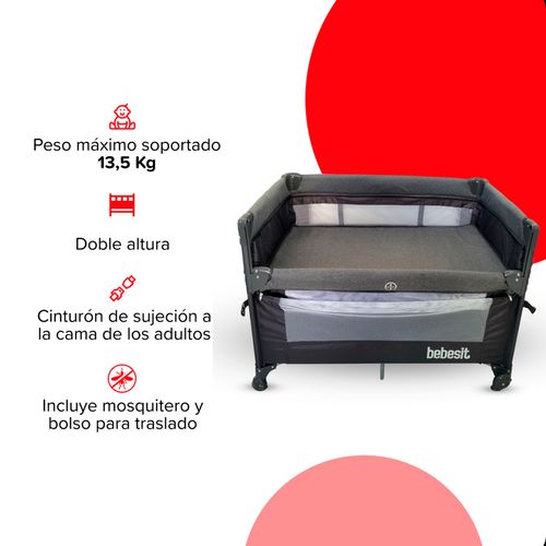 PRACTICUNA BEBESIT COLECHO ROSA/GRIS 2021-B