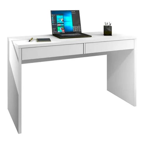 ESCRITORIO ZANZINI MAX BLANCO 276 2 CAJONES