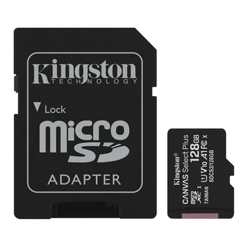MEMORIA KINGSTON 128GB CON ADAPTADOR C10 UHS-I