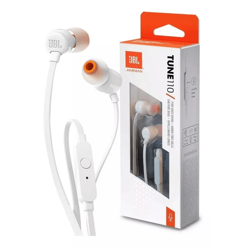 AURICULAR JBL TUNE T110 IN EAR BLANCO
