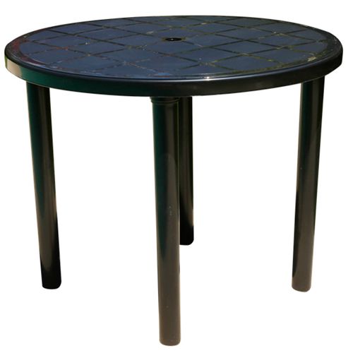 MESA PLASTICA NR CIRCULAR NEGRA