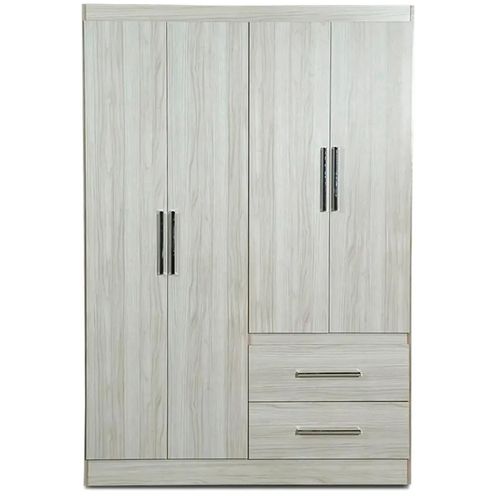 PLACARD MUEBLES MAXIMO FORTALEZA 4P 2 CAJONES MARFIL