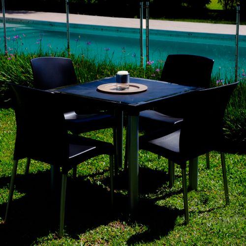 SILLA APILABLE VOSS 2000 MALLORCA NEGRA