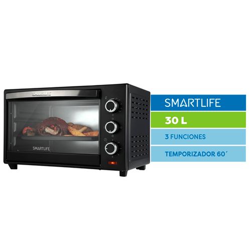 HORNO ELECTRICO SMARTLIFE SL-GO0030PN 30LT GRILL