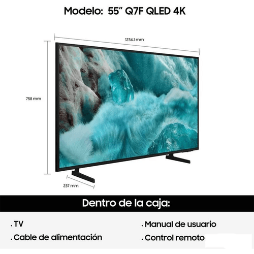 SMART TV SAMSUNG 55" LED QN55Q7FAAGCZB QLED