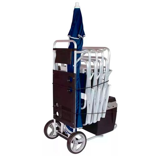 COMBO MOR CARRITO PLAYERO + 4 REPOSERAS SUMMER + CONSERVADORA 34 LTS