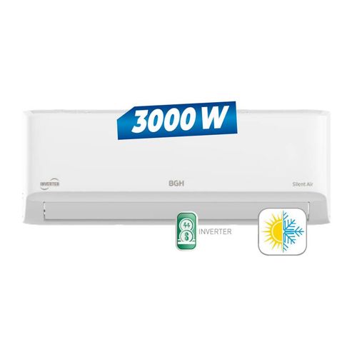 AIRE ACONDICIONADO BGH SPLIT 3500W F/C BSI35WCGT INVERTER