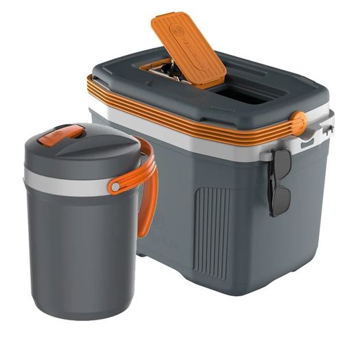 CONSERVADORA TERMOLAR 32 LITROS GRIS + JARRA TERMICA TERMOLAR 2.5 LTS GRIS