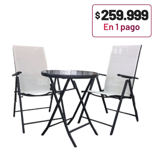 SET AVELINO CUNEO FR-ITS034 MESA + 2 SILLONES