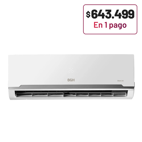 AIRE ACONDICIONADO BGH SPLIT 3300W F/C BS35WCAT_V2 SILENT