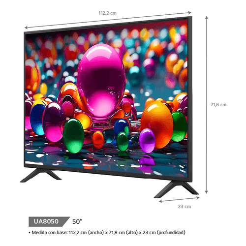 SMART TV LG 50" LED 50UA8050 UHD 4K WEBOS CON AL THINQ 60HZ