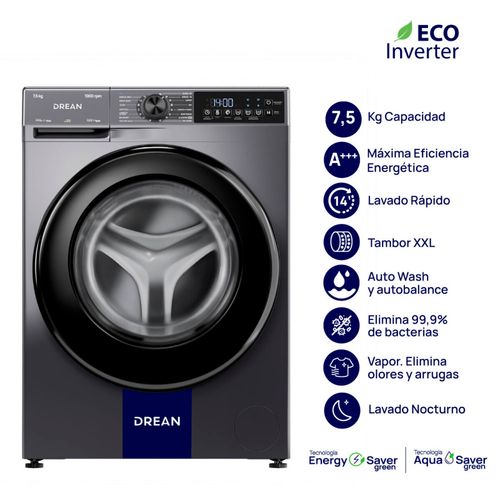 LAVARROPAS DREAN LFDR0710ISG0 CARGA FRONTAL GRIS