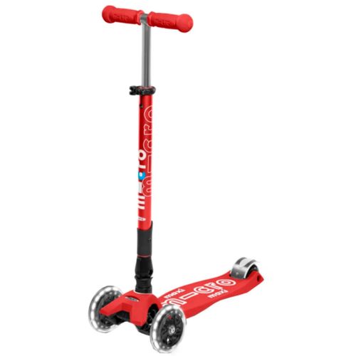 MONOPATIN MICRO MAXI DELUXE LED RED