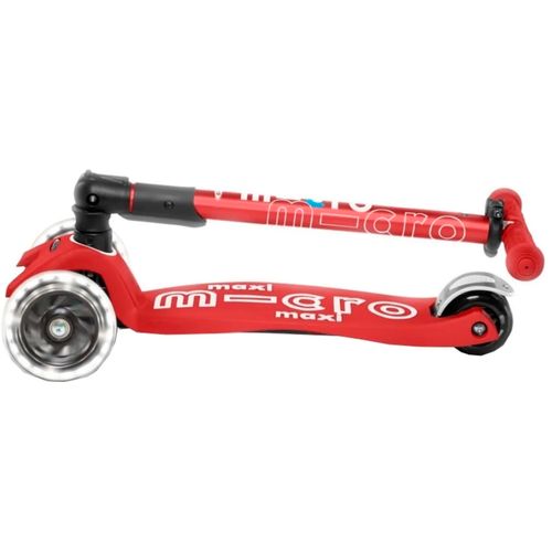 MONOPATIN MICRO MAXI DELUXE LED RED