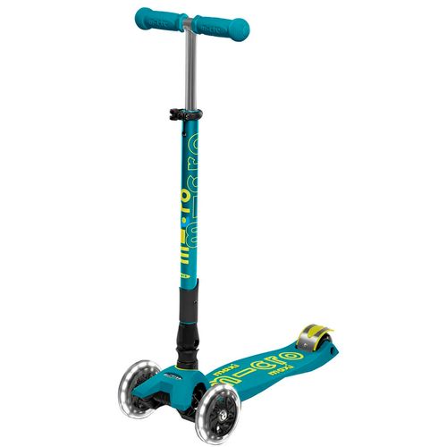 MONOPATIN MICRO MAXI DELUXE LED PETROL GREEN