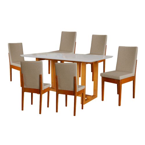 MESA MENEGHETTI FILADELFIA 1.70 + 6 SILLAS DAKOTA