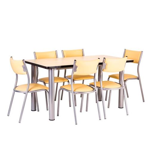 JUEGO DE COMEDOR AIMARETTI BAHIANA 1.40 + 6 SILLAS