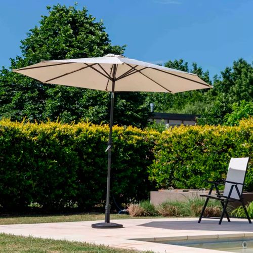 SOMBRILLA CON MANIVELA AVELINO T792006 BEIGE