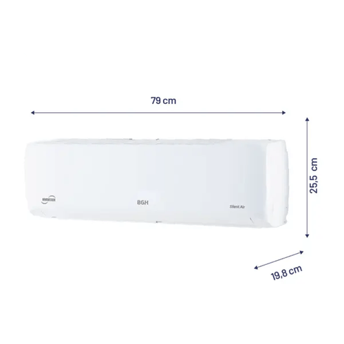AIRE ACONDICIONADO BGH SPLIT 3500W F/C BSI35WCKW INVERTER