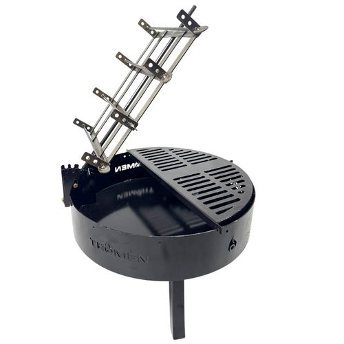 PARRILLA TROMEN DUOMO 650 A LEÑA ASADOR NEGRO