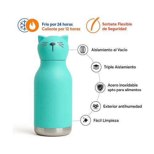 BOTELLA TERMICA ASOBU BESTIE 460 ML CAT