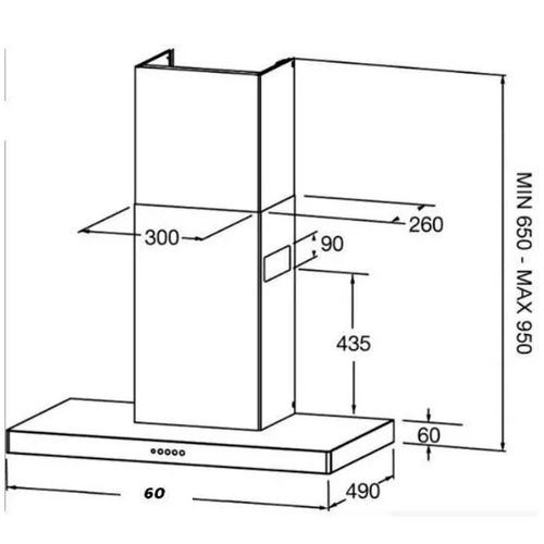 CAMPANA SPAR STILO 60 ACERO 6351-029