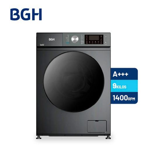 LAVARROPAS BGH BWFS09S25AR CARGA FRONTAL 9 KG SILVER INVERTER